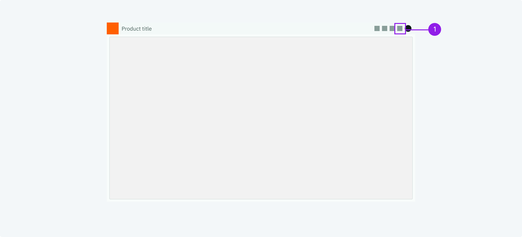 settings icon in header