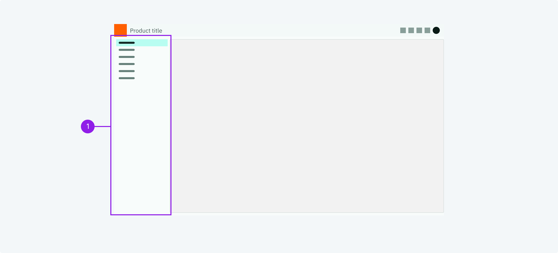 Navigation sidebar